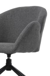 Living and Home Modern Swivel Chair in Grey - thumbnail 7