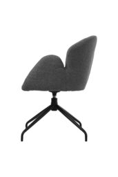 Living and Home Modern Swivel Chair in Grey - thumbnail 4