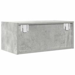 Berkfield Home TV Cabinets 2 pcs Concrete Grey 60x31x25.5 cm Engineered Wood - thumbnail 9