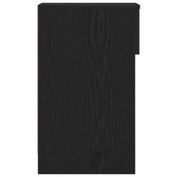 Berkfield Home Bedside Cabinet with Drawer Black Oak 20x36x60 cm - Size: 20 x 36 x 60 cm - thumbnail 6