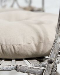 Dibor Set of 4 Traditional Grey Indoor Outdoor Chair Seat Pad Garden Cushions Dia 40cm - Size: 40 cm x 40 cm - thumbnail 3