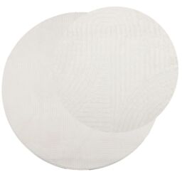 Berkfield Home Rug IZA Short Pile Scandinavian Look Cream √ò 100 cm - Size: Medium - thumbnail 3