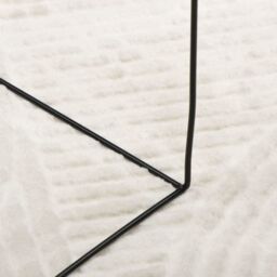 Berkfield Home Rug IZA Short Pile Scandinavian Look Cream √ò 100 cm - Size: Medium - thumbnail 8