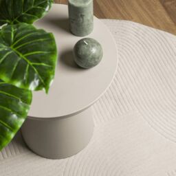 Berkfield Home Rug IZA Short Pile Scandinavian Look Cream √ò 100 cm - Size: Medium - thumbnail 7
