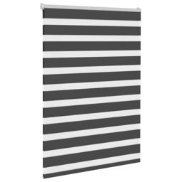 Berkfield Home Zebra Blind Black 110x100 cm Fabric Width 105.9 cm Polyester - thumbnail 3