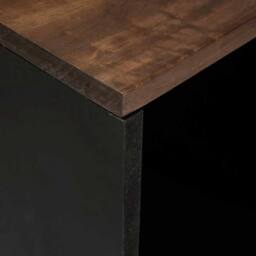 Berkfield Home Sideboard 80x33.5x75 cm in solid mango wood in Brown - thumbnail 6