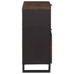 Berkfield Home Sideboard 80x33.5x75 cm in solid mango wood in Brown - thumbnail 4
