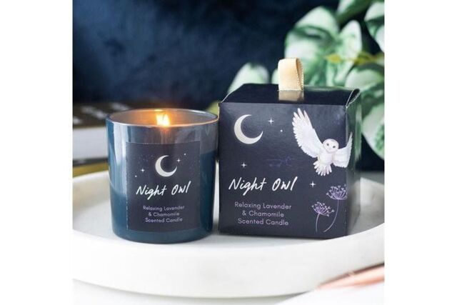 KDMD Night Owl Lavender & Chamomile Candle in Teal - image 1