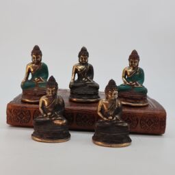 KDMD Mini Meditating Sitting Buddha in Gold - thumbnail 1