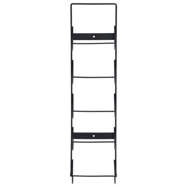 Berkfield Home Wall Mounted Wine Rack for 5 Bottles Black Iron - image 1
