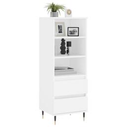 Berkfield Home Highboard White 40x36x110 cm Engineered Wood - Size: 40 x 36 x 110 cm - thumbnail 1