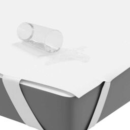 Berkfield Home Mattress Protector White 200x200 cm Waterproof - thumbnail 3