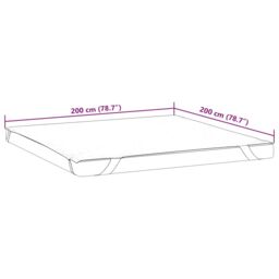 Berkfield Home Mattress Protector White 200x200 cm Waterproof - thumbnail 7