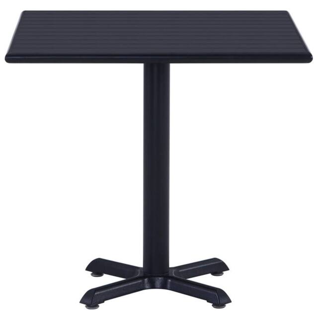 Berkfield Home Garden Table Black 80x80x75 cm - Size: 80 x 80 x 75 cm - image 1