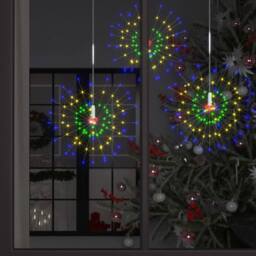 Berkfield Home Outdoor Christmas Firecrack Lights 2pcs Multicolour 20cm 280 LEDs - thumbnail 1