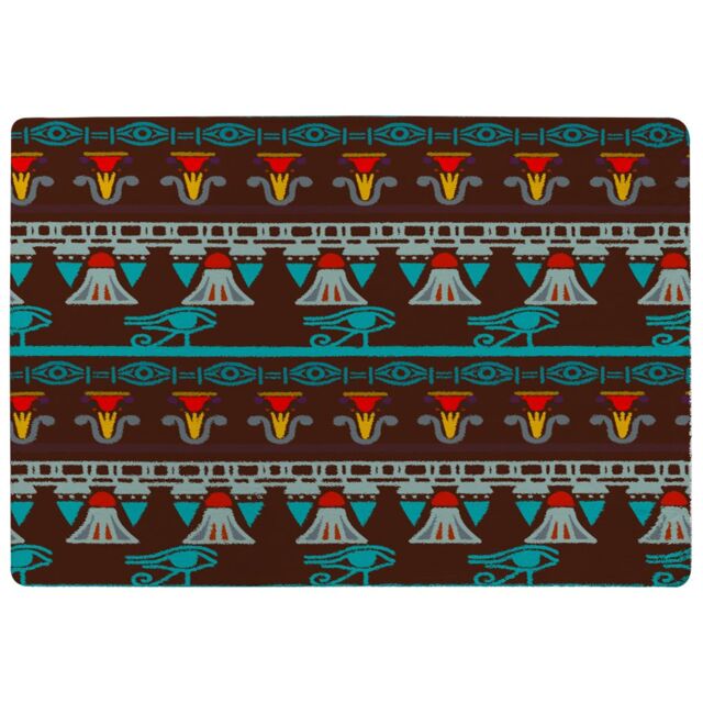 Benjamin Tate Design Ethnic Silhouettes Designer Rug in Natural - Size: Large - image 1