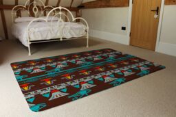 Benjamin Tate Design Ethnic Silhouettes Designer Rug in Natural - Size: Large - thumbnail 3
