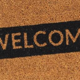 Berkfield Home Door Mat Natural 45x75 cm Tufted Coir in Brown - thumbnail 5