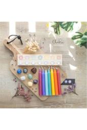 KDMD Chakra Candle & Crystal Gift Set for Meditation & Healing - thumbnail 6