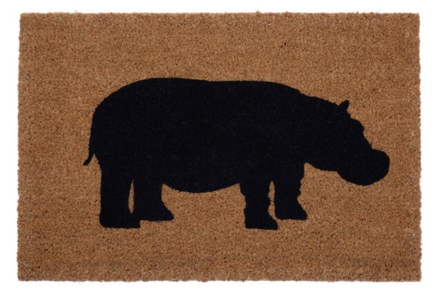 Orsina Hippo Doormat in Brown - Size: 100 cm diameter - image 1
