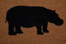 Orsina Hippo Doormat in Brown - Size: 100 cm diameter - thumbnail 6
