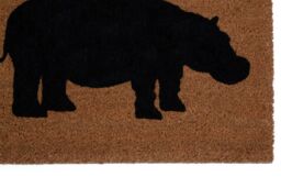 Orsina Hippo Doormat in Brown - Size: 100 cm diameter - thumbnail 5
