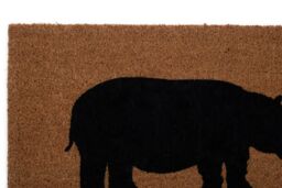 Orsina Hippo Doormat in Brown - Size: 100 cm diameter - thumbnail 4