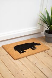 Orsina Hippo Doormat in Brown - Size: 100 cm diameter - thumbnail 3