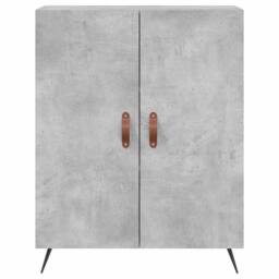Berkfield Home Sideboard Concrete Grey 69.5x34x90 cm Engineered Wood - thumbnail 5