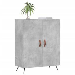 Berkfield Home Sideboard Concrete Grey 69.5x34x90 cm Engineered Wood - thumbnail 1