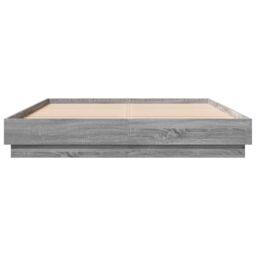 Berkfield Home Bed Frame without Mattress Grey Sonoma 120x200 cm - Size: Small Double - thumbnail 4