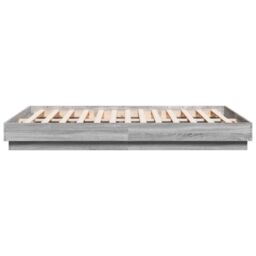 Berkfield Home Bed Frame without Mattress Grey Sonoma 120x200 cm - Size: Small Double - thumbnail 5