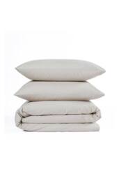 Martex Everyday Luxury Cotton Duvet Cover Set - Warm Pebble in Nude - Size: Double - thumbnail 6