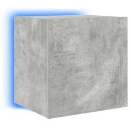 Berkfield Home TV Wall Cabinets with LED Lights 2 pcs Concrete Grey 40.5x35x40 cm - thumbnail 9