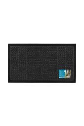 JVL Firth Tile Rubber Backed Door Mat, 40x70cm, Charcoal - Size: 40 cm x 70 cm - thumbnail 2
