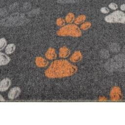 Berkfield Home Kitchen Rug Washable Paws 60x300 cm Velvet - thumbnail 4