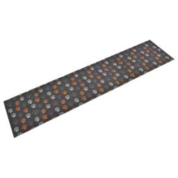 Berkfield Home Kitchen Rug Washable Paws 60x300 cm Velvet - thumbnail 2