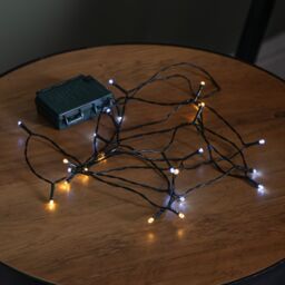 Samuel Alexander 2.3m Battery Operated Multi-Action Christmas String Lights with 24 Cool White & Warm White LEDs - thumbnail 5