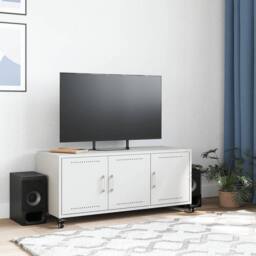 Berkfield Home TV Cabinet White 100.5x39x43.5 cm Steel
