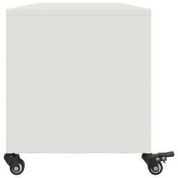 Berkfield Home TV Cabinet White 100.5x39x43.5 cm Steel - thumbnail 7