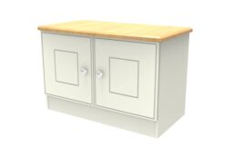 Ready Assembled 2 U Albert Compact 2 Door TV & Media Unit (Ready Assembled) in Cream - Size: Medium - thumbnail 2