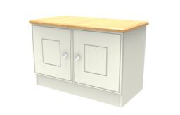 Ready Assembled 2 U Albert Compact 2 Door TV & Media Unit (Ready Assembled) in Cream - Size: Medium - thumbnail 3
