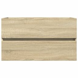 Berkfield Home Sink Cabinet Sonoma Oak 80x38.5x45 cm Engineered Wood - thumbnail 4