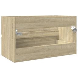 Berkfield Home Sink Cabinet Sonoma Oak 80x38.5x45 cm Engineered Wood - thumbnail 6
