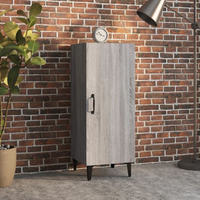 Berkfield Home Sideboard Grey Sonoma 34.5x34x90 cm Engineered Wood - image 1