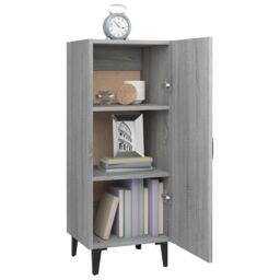 Berkfield Home Sideboard Grey Sonoma 34.5x34x90 cm Engineered Wood - thumbnail 4
