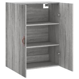 Berkfield Home Wall Mounted Cabinet Grey Sonoma 69.5x34x90 cm - thumbnail 6
