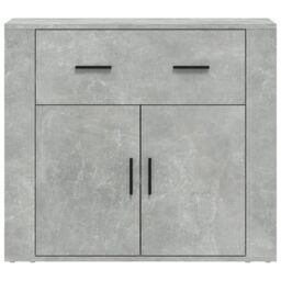 Berkfield Home Sideboard Concrete Grey 80x33x70 cm Engineered Wood - Size: 80 x 33 x 70 cm - thumbnail 3
