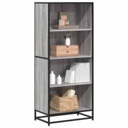 Berkfield Home Bookcase Grey Sonoma 60x35x139 cm Engineered Wood - Size: 60 x 35 x 139 cm - thumbnail 2