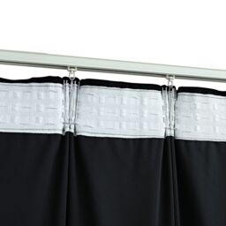 Berkfield Home Blackout Curtains 2 pcs with Hooks Velvet Black 140x175 cm - thumbnail 4